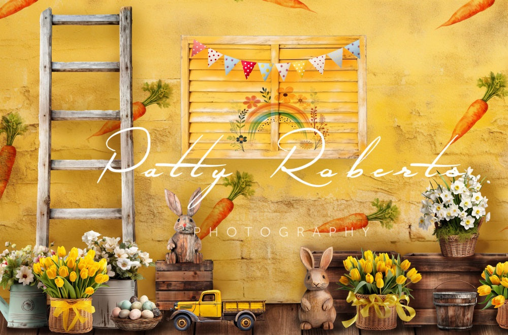 Kate Yellow Easter Room Backdrop Designed by Patty Robertss