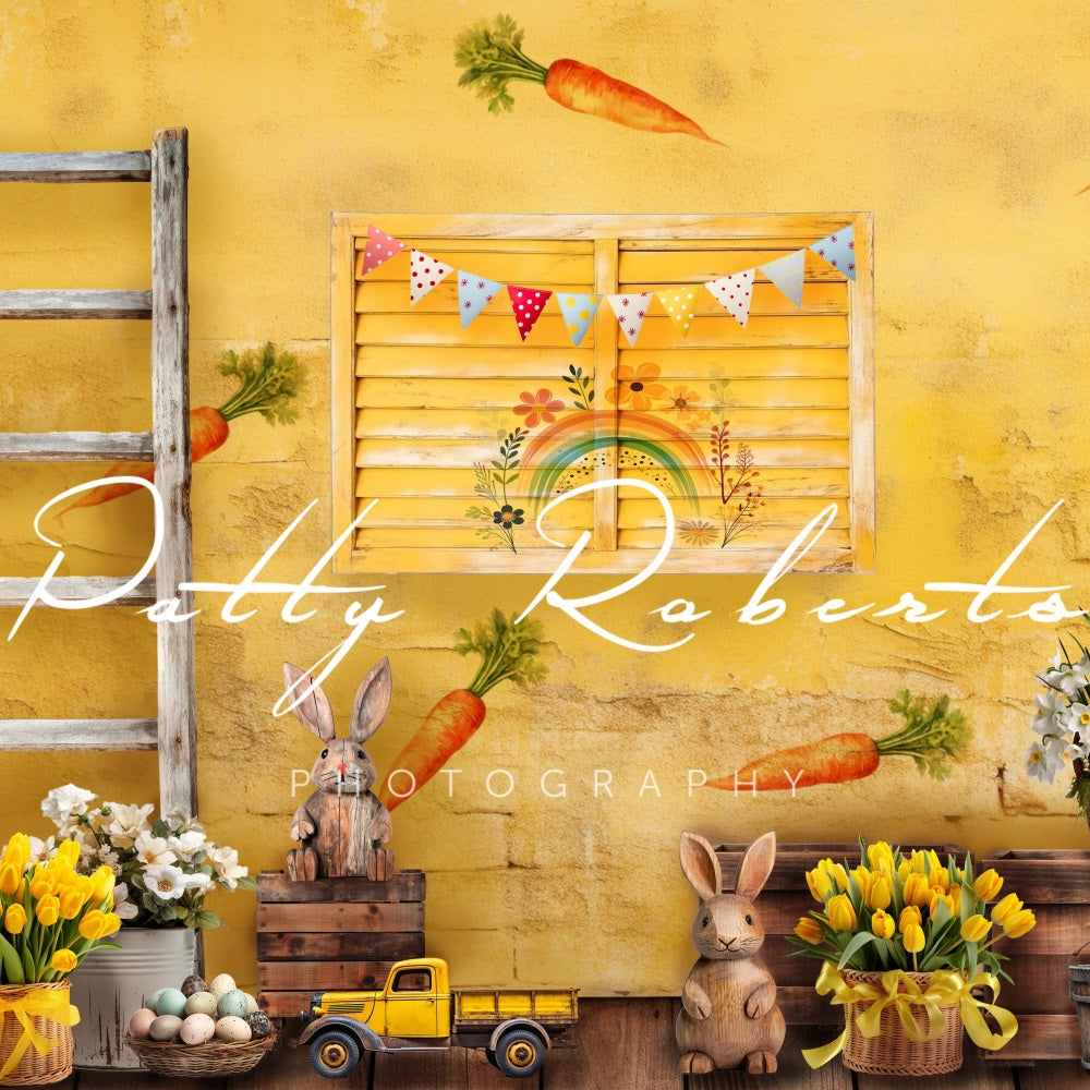 Kate Yellow Easter Room Backdrop Designed by Patty Robertss