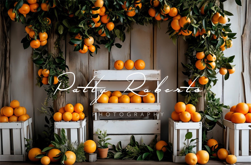 Kate Oranges Stand Backdrop Designed by Patty Robertss