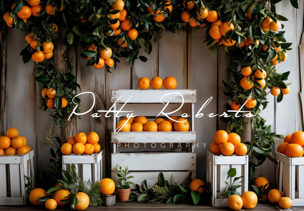 Kate Oranges Stand Backdrop Designed by Patty Robertss