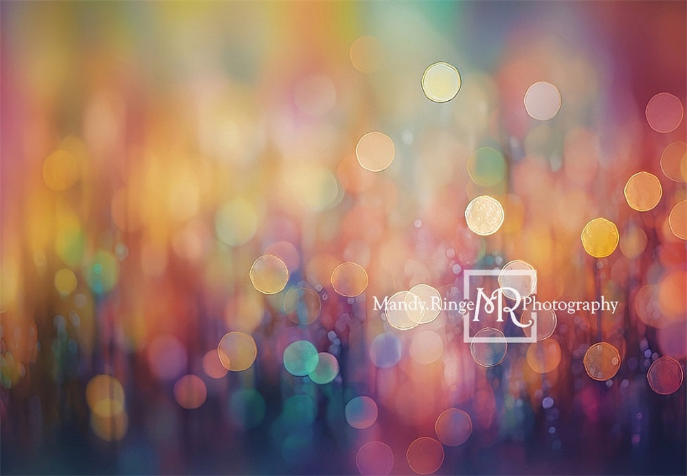 Kate Rainbow Bokeh Backdrop Designed by Mandy Ringe Photography