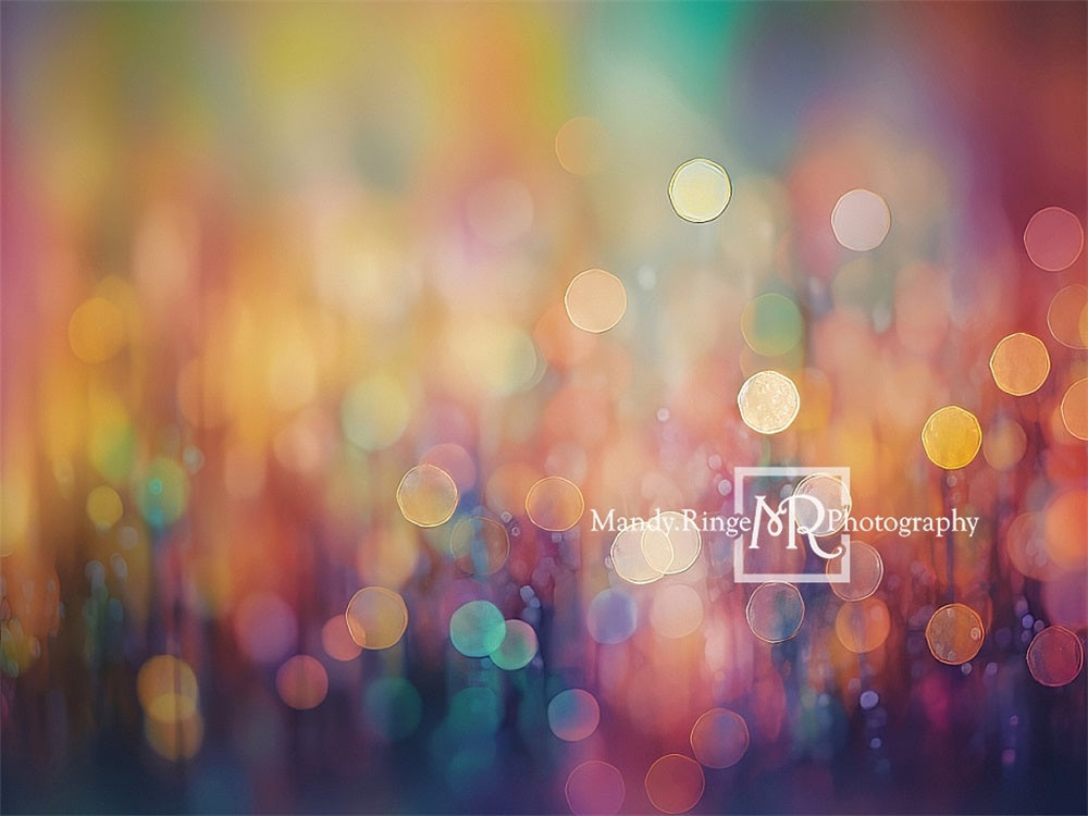 Kate Rainbow Bokeh Backdrop Designed by Mandy Ringe Photography