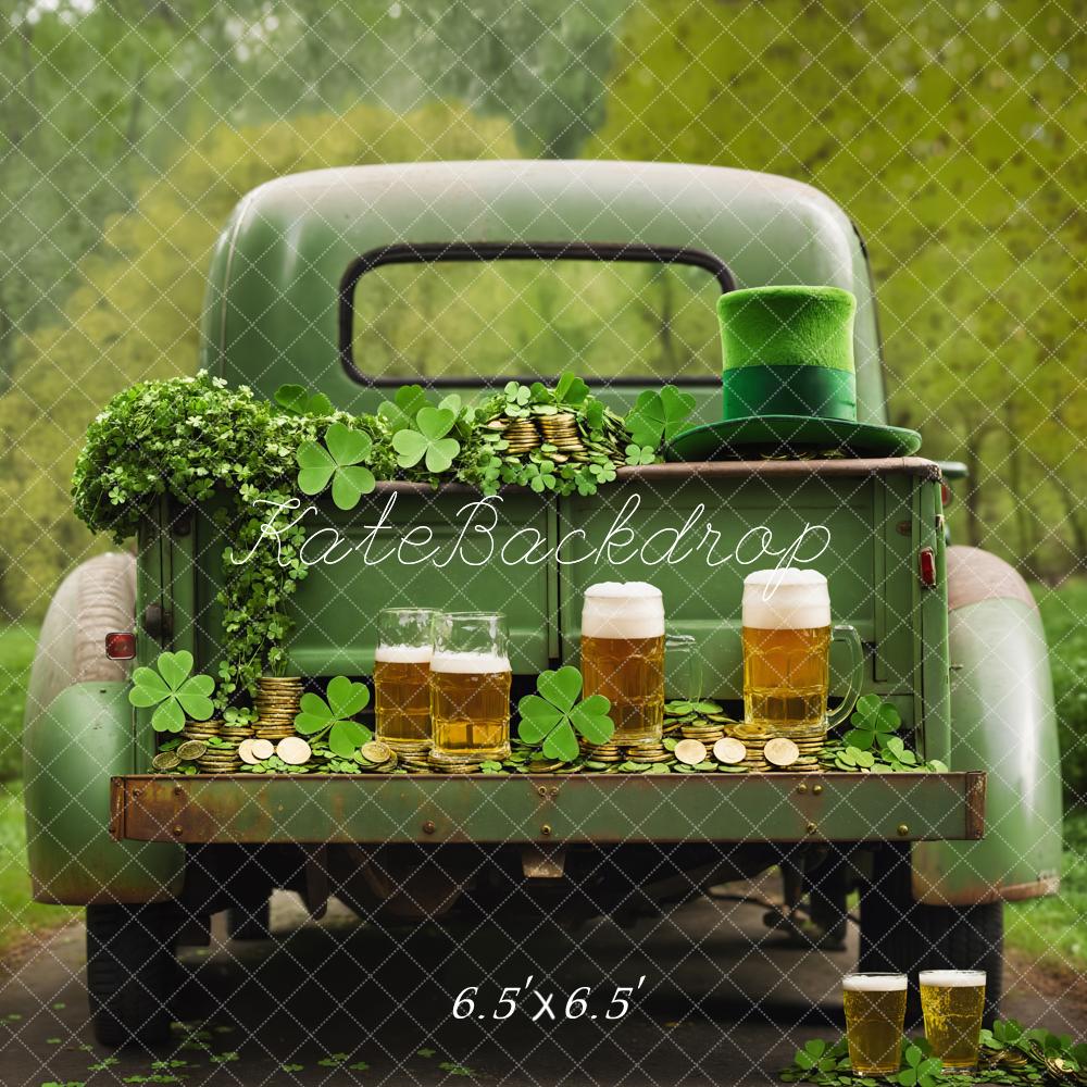 Kate St. Patrick's Day Truck Beer Backdrop Designed by Emetselch