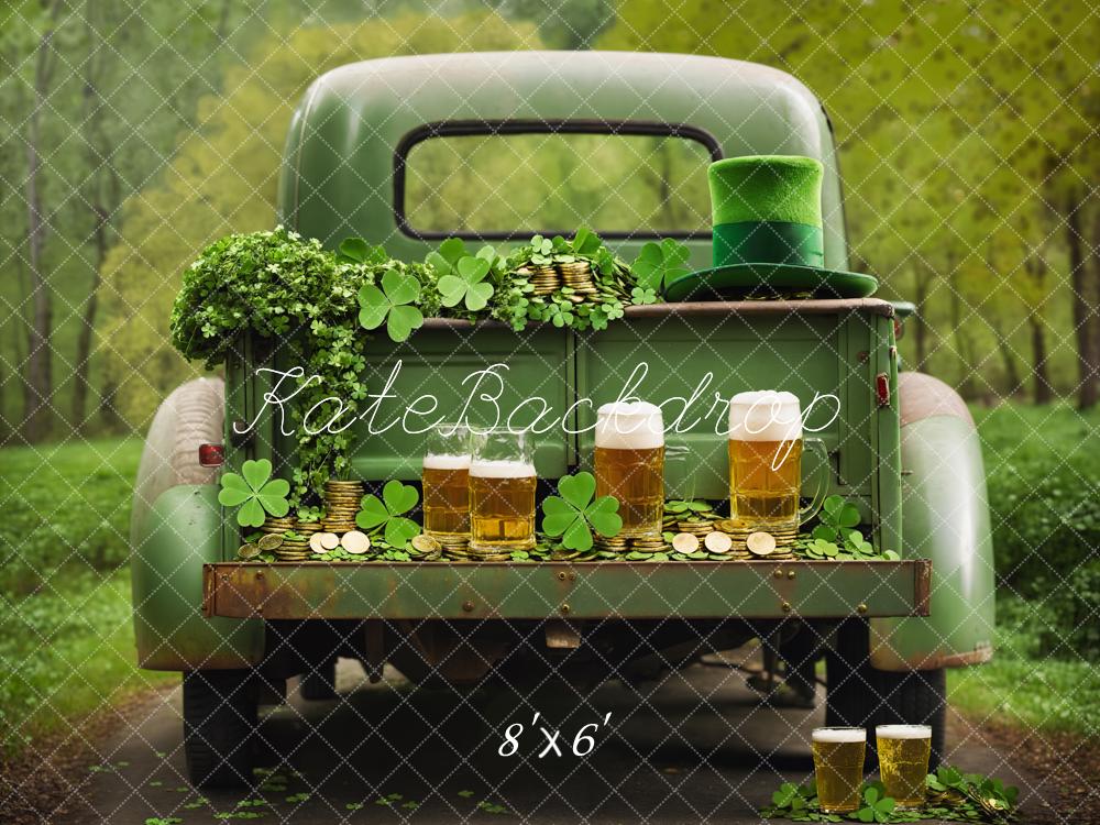 Kate St. Patrick's Day Truck Beer Backdrop Designed by Emetselch