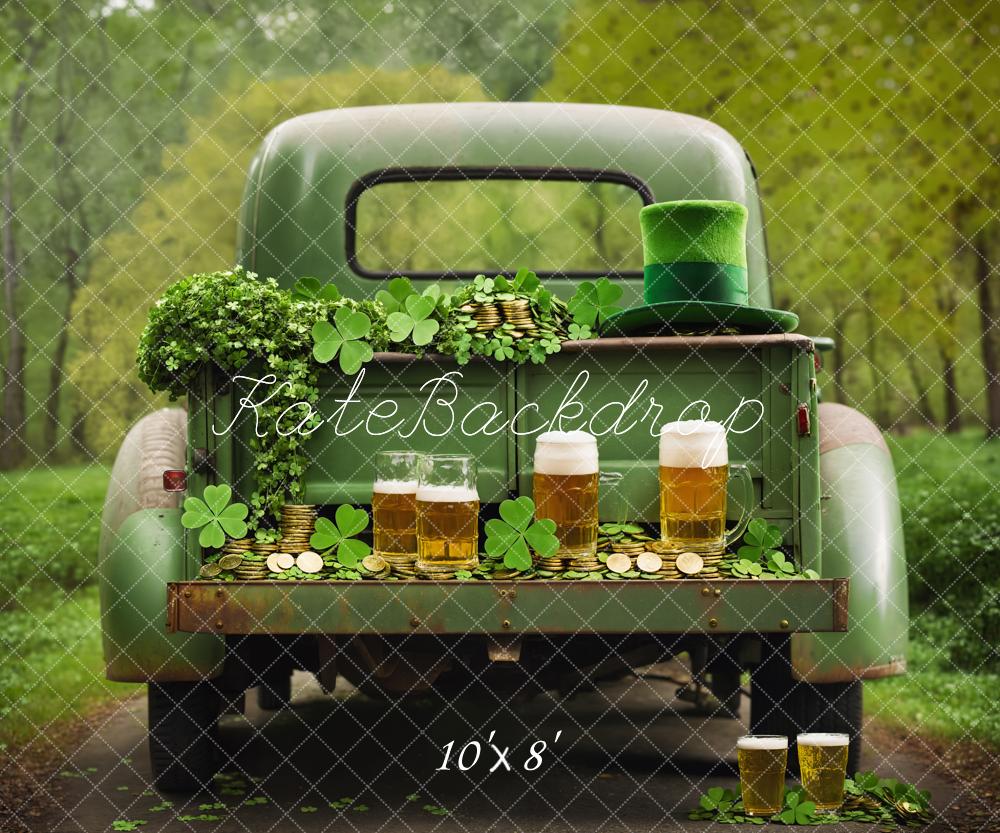 Kate St. Patrick's Day Truck Beer Backdrop Designed by Emetselch