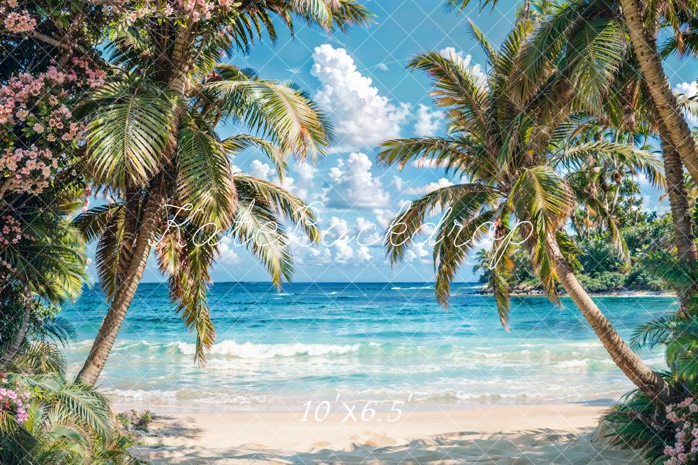 Kate Summer Sea Beach Wave Backdrop for Photography