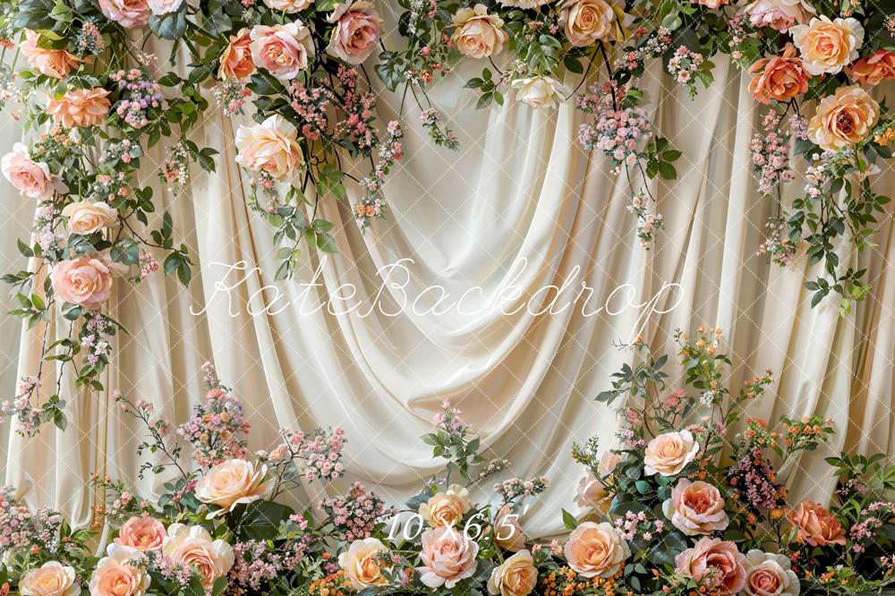 Kate Spring Colorful Flower Backdrop Designed by Emetselch