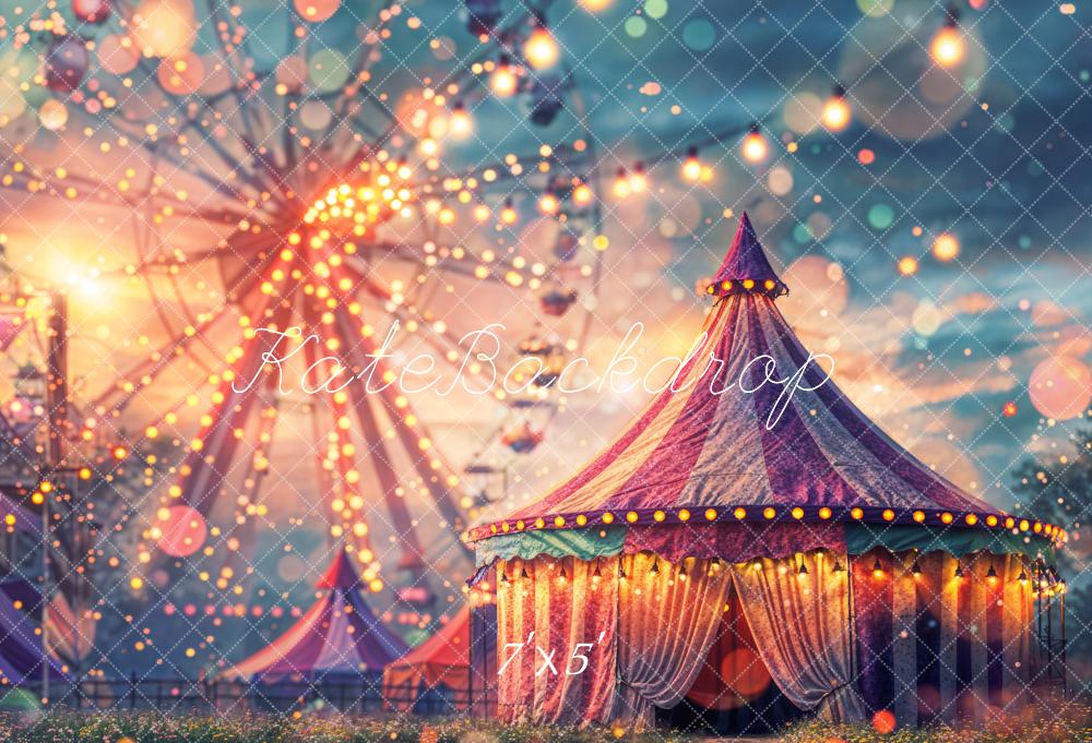 Kate Carnival Bokeh Ferris Wheel Tent Backdrop Designed by Chain Photography