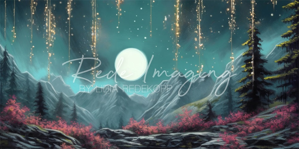 Kate Night Moon Mountain Fairy Backdrop Designed by Lidia Redekopp