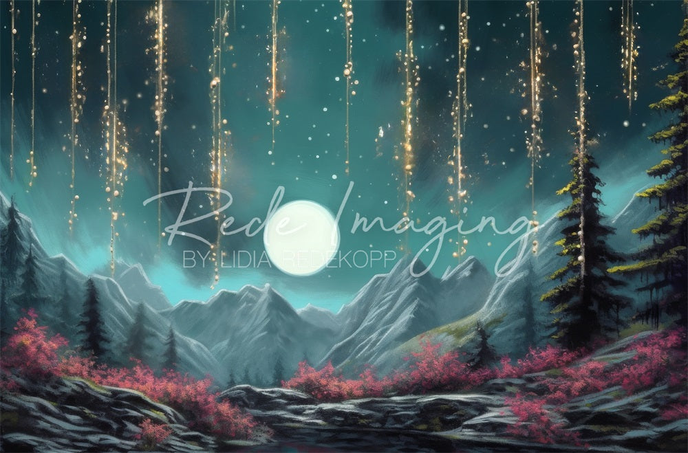 Kate Night Moon Mountain Fairy Backdrop Designed by Lidia Redekopp