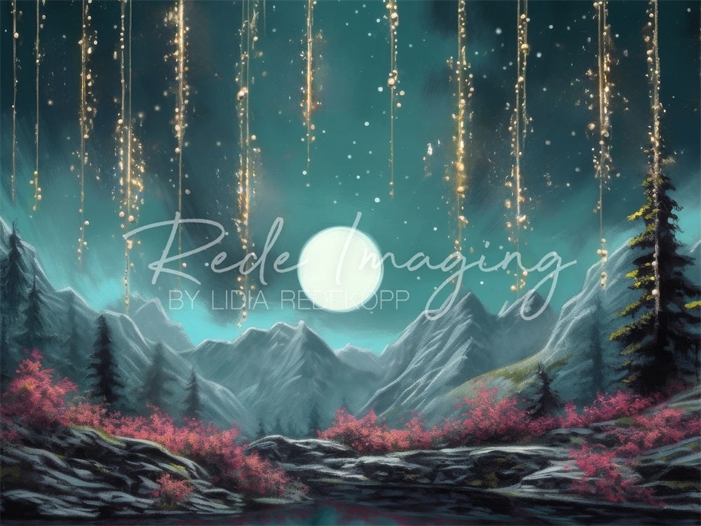 Kate Night Moon Mountain Fairy Backdrop Designed by Lidia Redekopp