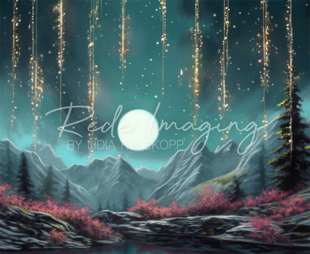 Kate Night Moon Mountain Fairy Backdrop Designed by Lidia Redekopp