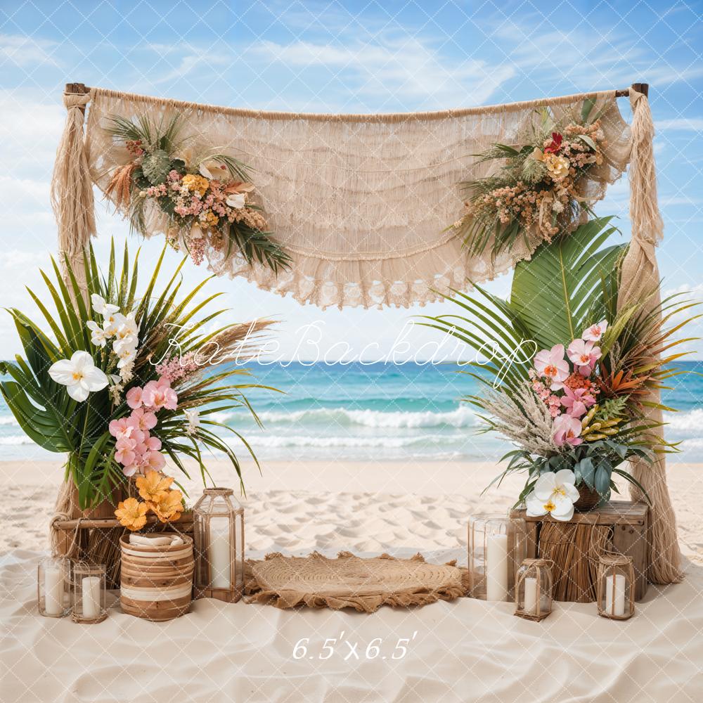 Kate Summer Backdrop Boho Sea Beach Wedding Colorful Designed by Emetselch