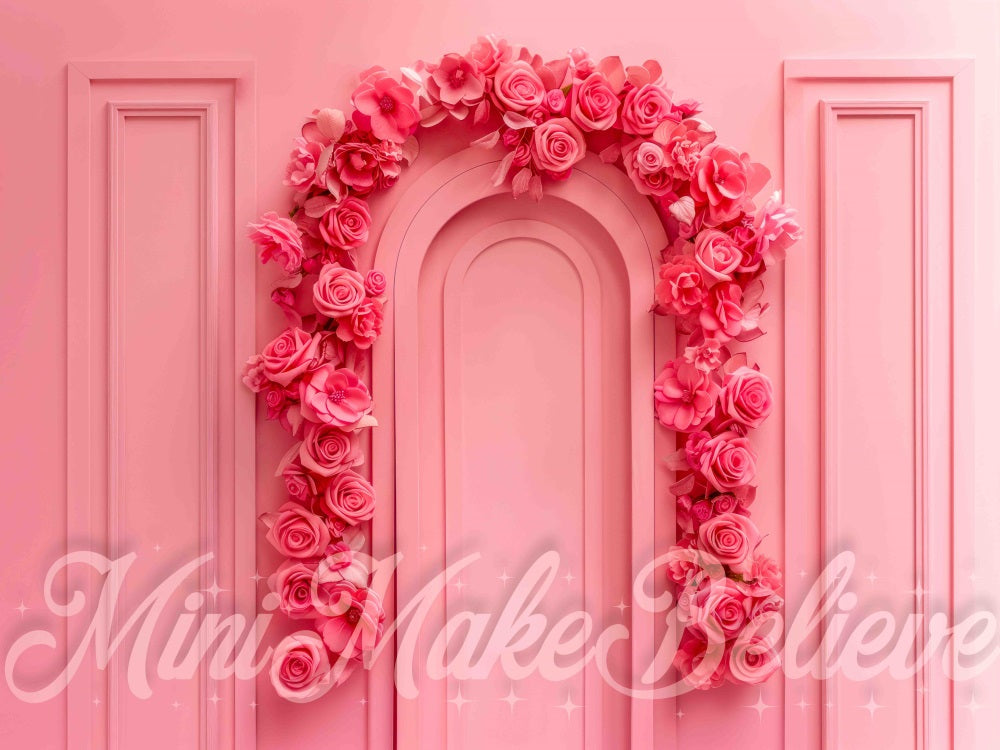 Kate Pink Rose Arch Backdrop Designed by Mini MakeBelieve