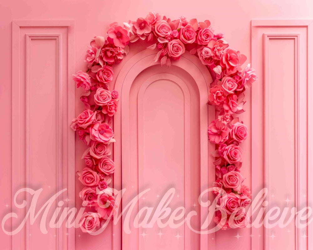 Kate Pink Rose Arch Backdrop Designed by Mini MakeBelieve