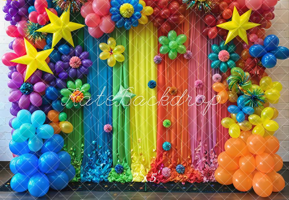 Kate Colorful Balloon Party Backdrop for Photography