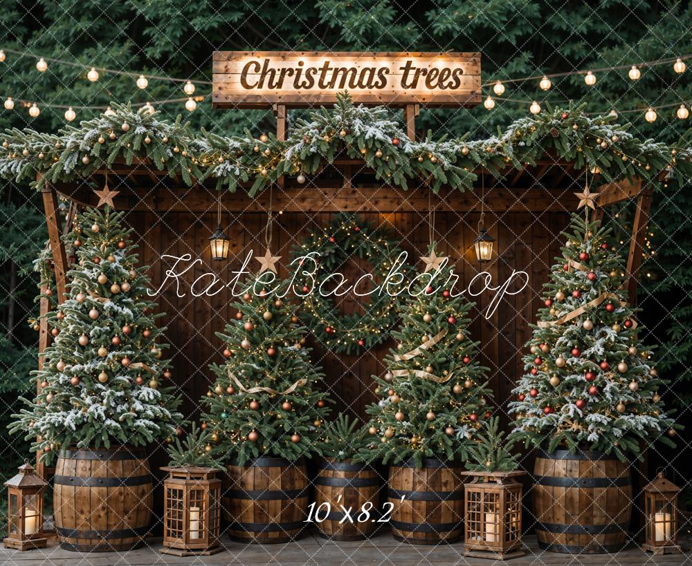 Kate Christmas Trees Backdrop Designed by Emetselch