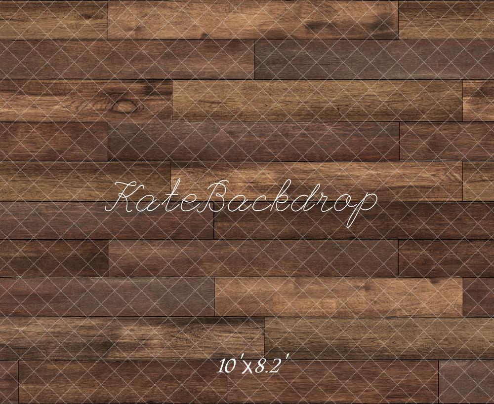 Kate Horizontal Striped Wooden Floor Backdrop Designed by Kate Image