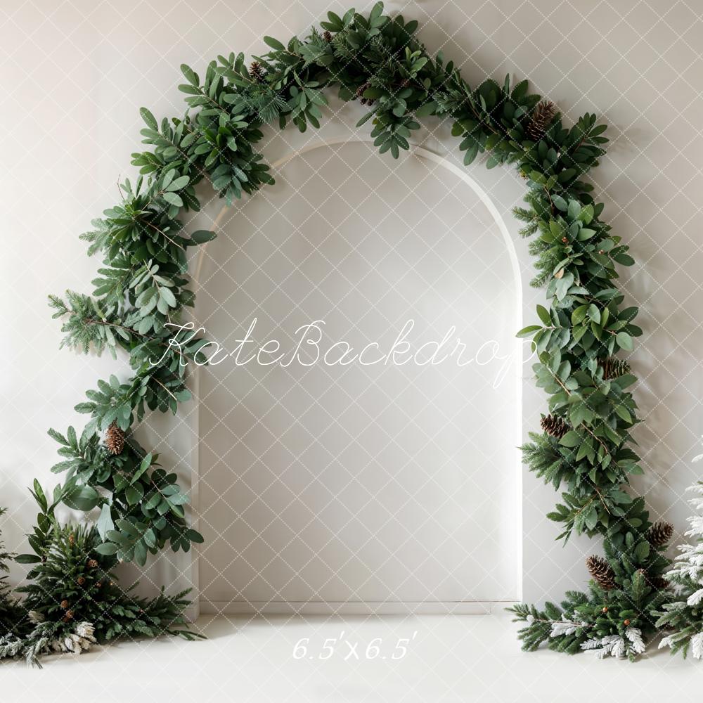 Kate Green Plant Arch Pine Cones Backdrop Designed by Emetselch