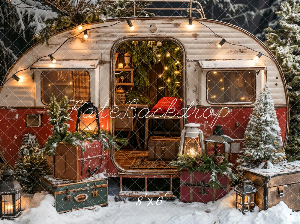 Kate Christmas Camping Car Backdrop Designed by Emetselch