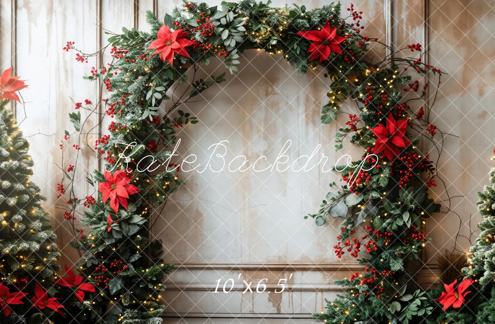 Kate Retro Christmas Arch Backdrop Designed by Emetselch