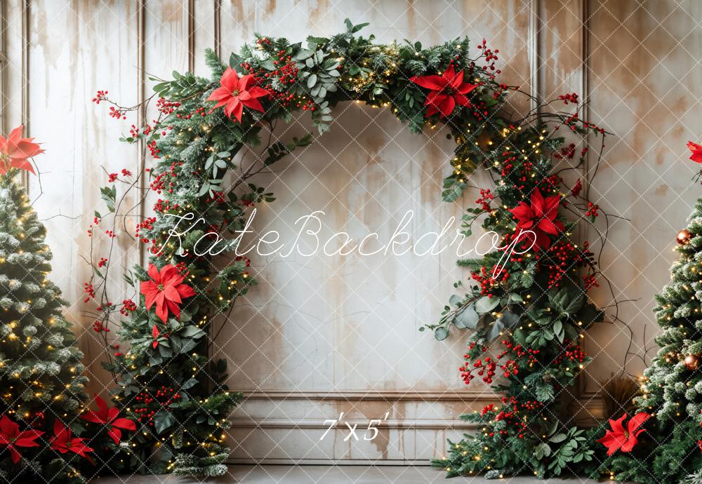 Kate Retro Christmas Arch Backdrop Designed by Emetselch