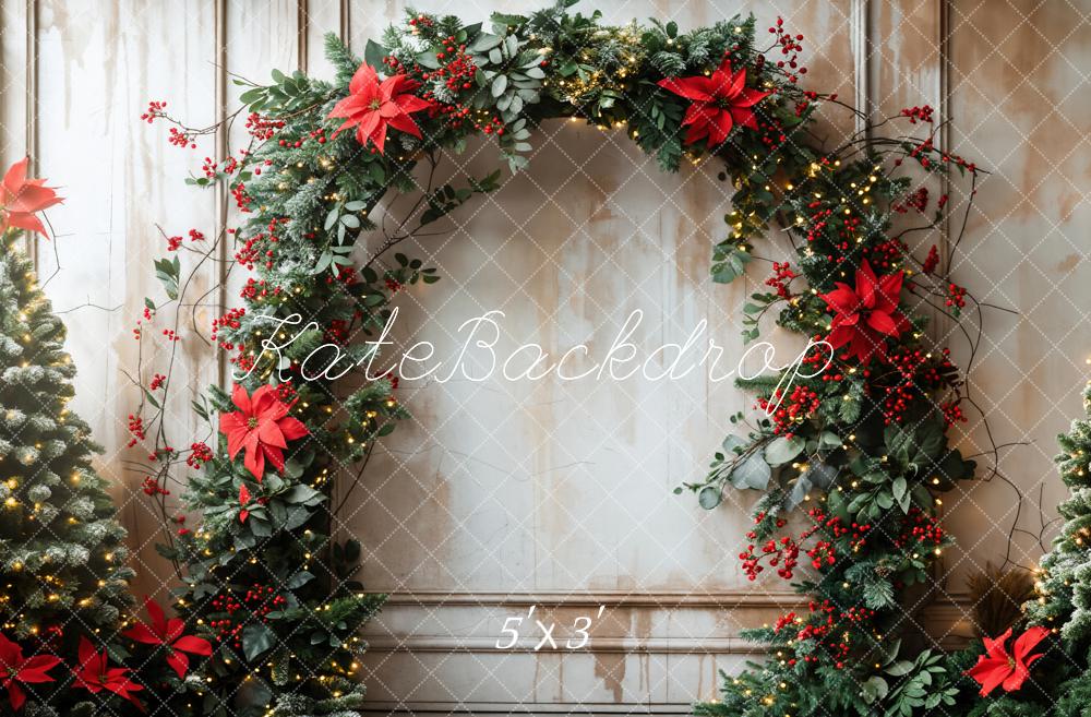 Kate Retro Christmas Arch Backdrop Designed by Emetselch