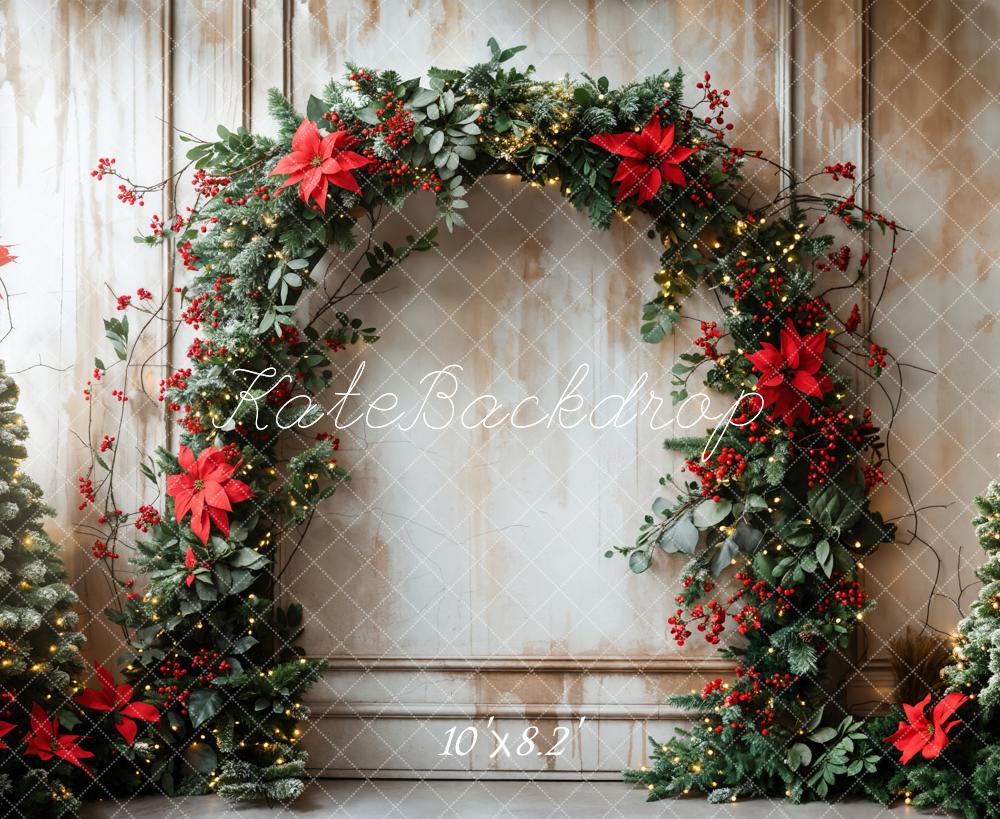 Kate Retro Christmas Arch Backdrop Designed by Emetselch