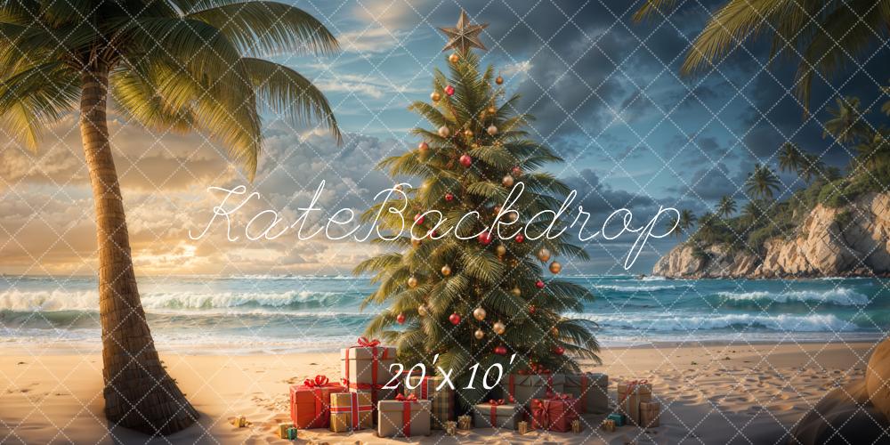 Kate Beach Christmas Tree Backdrop Designed by Emetselch