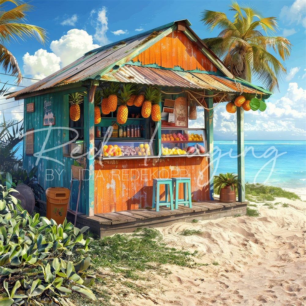 Kate Summer Backdrop Sea Beach Fruit Store Designed by Lidia Redekopp