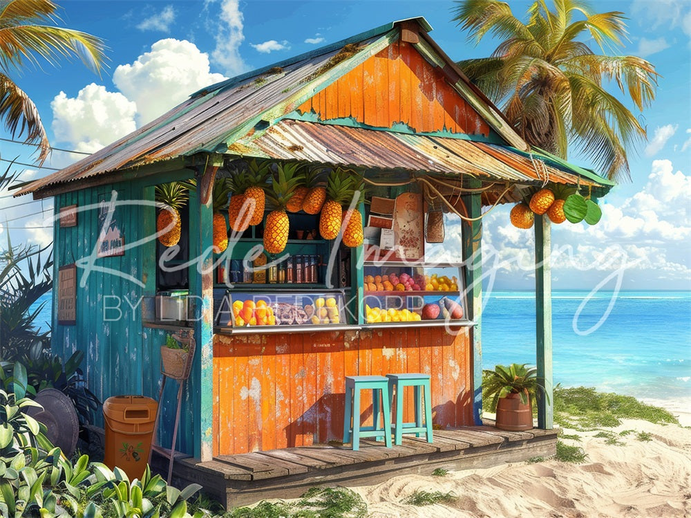 Kate Summer Backdrop Sea Beach Fruit Store Designed by Lidia Redekopp