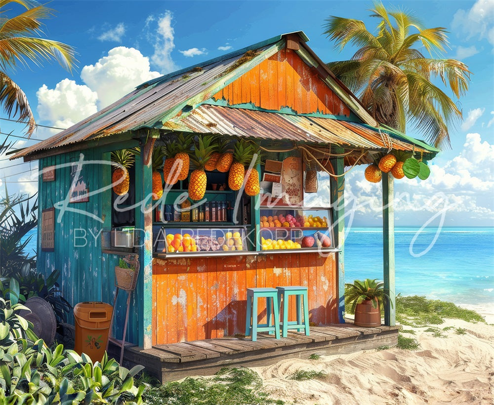 Kate Summer Backdrop Sea Beach Fruit Store Designed by Lidia Redekopp