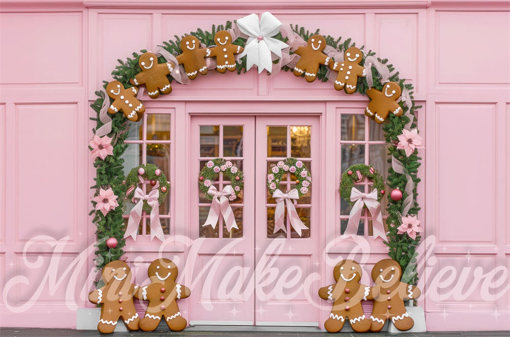 Kate Christmas Gingerbread Facade Backdrop Designed by Mini MakeBelieve