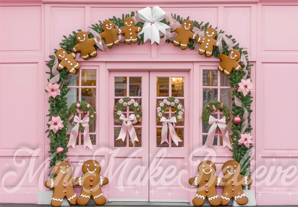 Kate Christmas Gingerbread Facade Backdrop Designed by Mini MakeBelieve