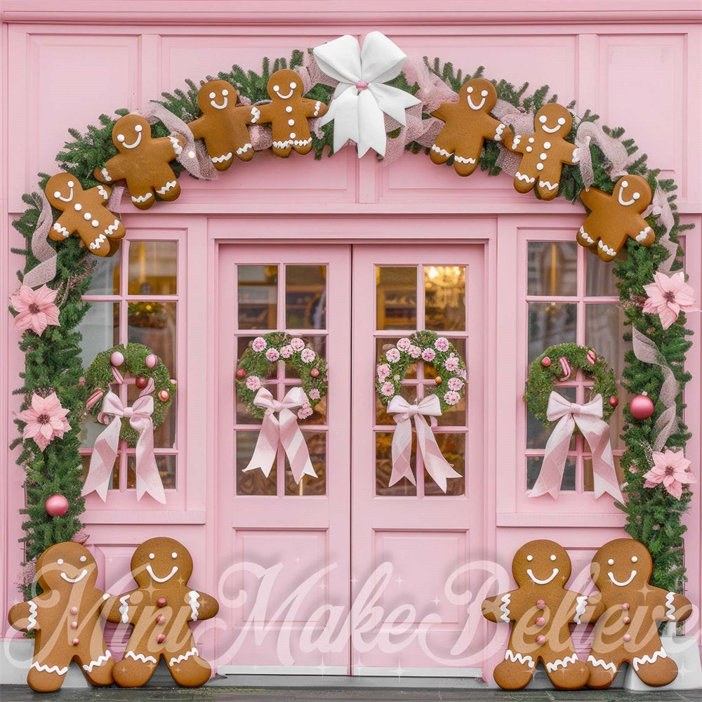 Kate Christmas Gingerbread Facade Backdrop Designed by Mini MakeBelieve