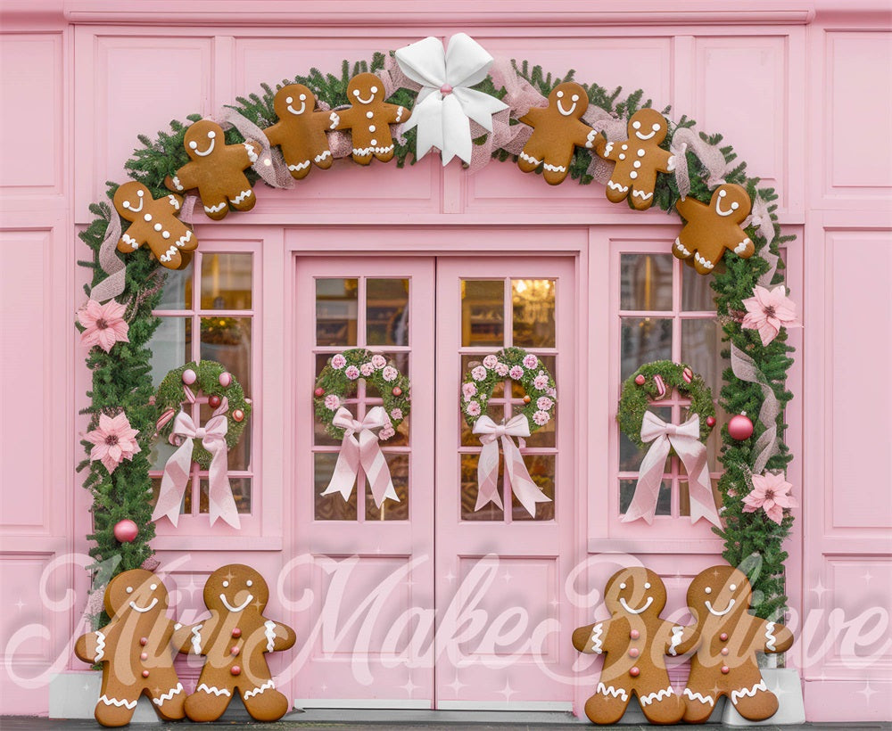 Kate Christmas Gingerbread Facade Backdrop Designed by Mini MakeBelieve