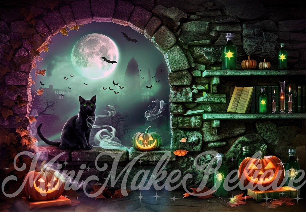 Kate Halloween Witch Room Backdrop Designed by Mini MakeBelieve