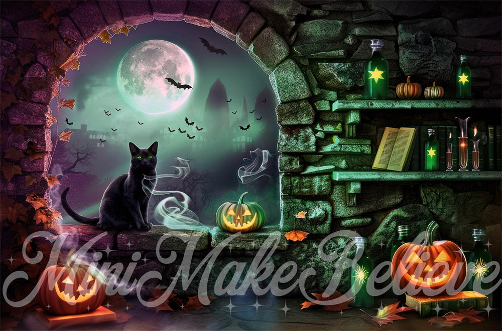 Kate Halloween Witch Room Backdrop Designed by Mini MakeBelieve