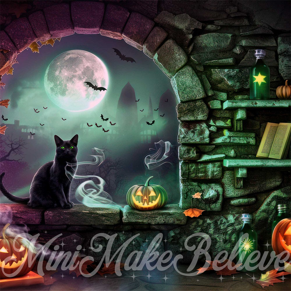 Kate Halloween Witch Room Backdrop Designed by Mini MakeBelieve