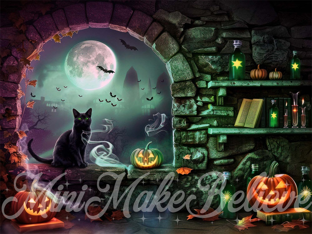 Kate Halloween Witch Room Backdrop Designed by Mini MakeBelieve