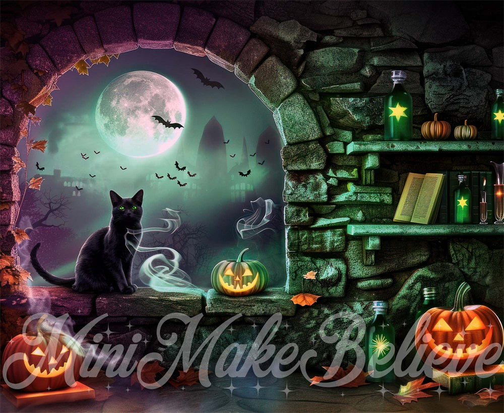 Kate Halloween Witch Room Backdrop Designed by Mini MakeBelieve