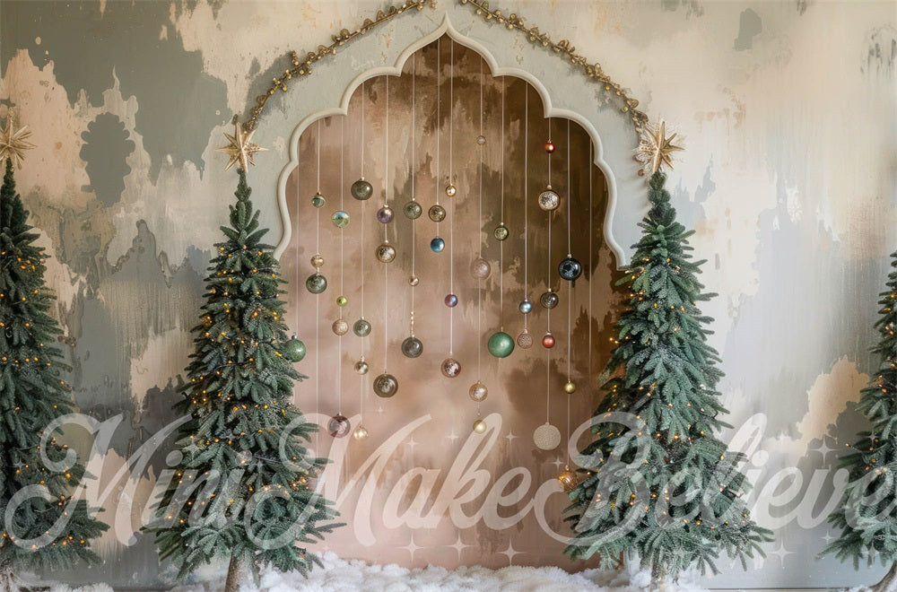 Kate Christmas Boho Arch Backdrop Designed by Mini MakeBelieve