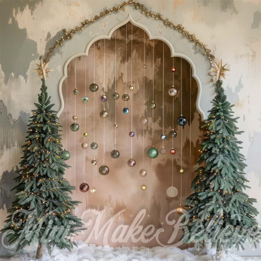 Kate Christmas Boho Arch Backdrop Designed by Mini MakeBelieve