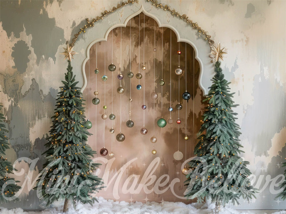 Kate Christmas Boho Arch Backdrop Designed by Mini MakeBelieve