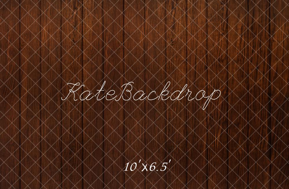 Kate Dark Brown Wooden Floor Backdrop Designed by Kate Image