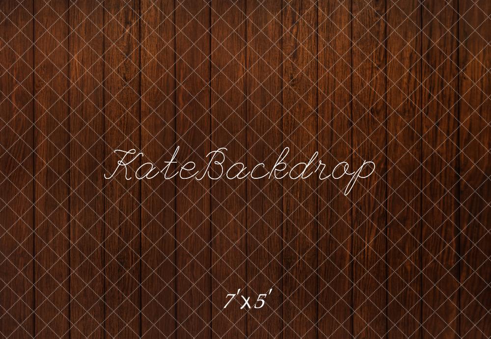 Kate Dark Brown Wooden Floor Backdrop Designed by Kate Image