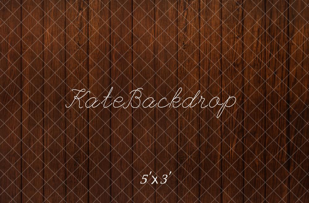 Kate Dark Brown Wooden Floor Backdrop Designed by Kate Image