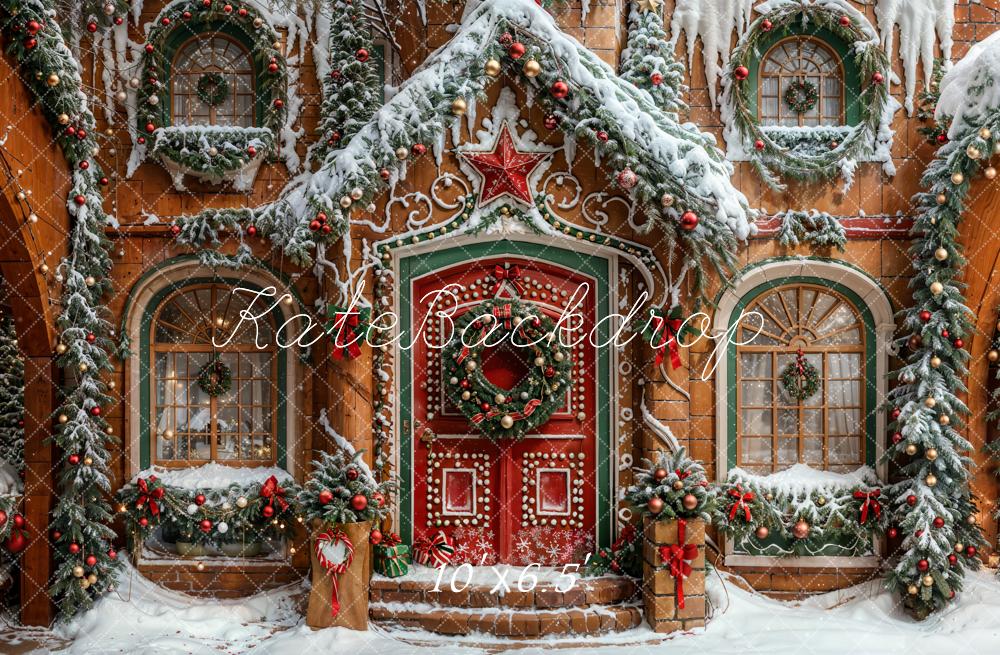 Kate Christmas Star House Backdrop Designed by Emetselch