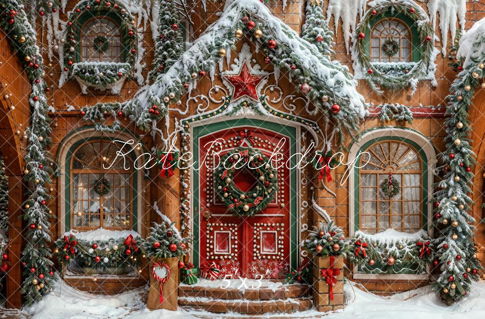 Kate Christmas Star House Backdrop Designed by Emetselch