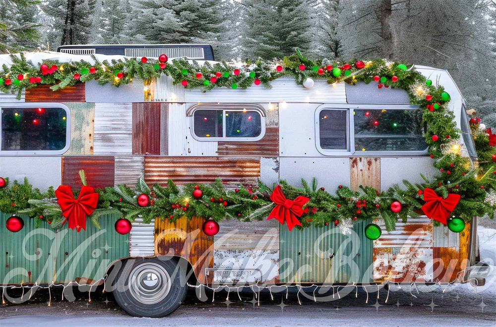 Kate Christmas Dingy RV Backdrop Designed by Mini MakeBelieve